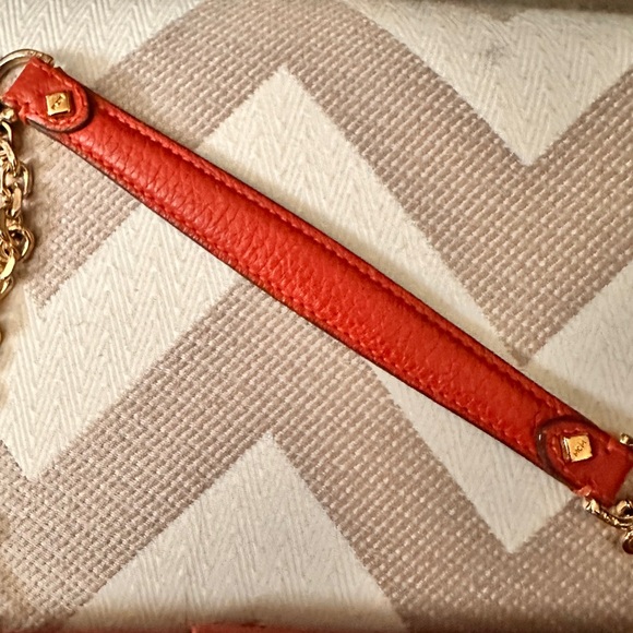 MCM Red-Orange Leather Flap Shoulder bag - Picture 15 of 15